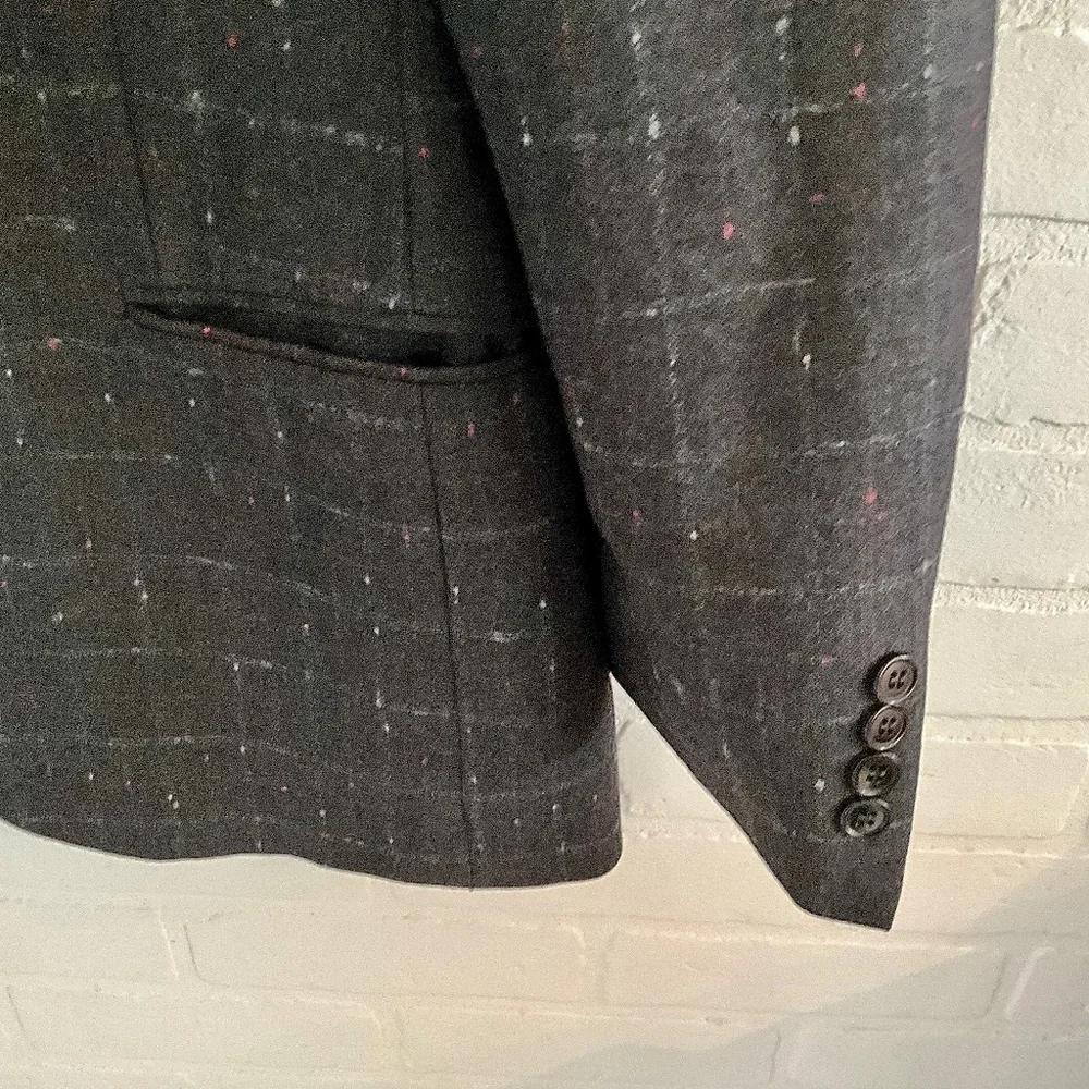 Vintage Biella Italian Wool Blazer Quiet Luxury 40R Julien Poulin - Picture 5 of 11